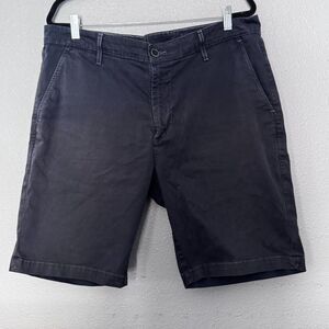 AG Adriano Goldschmied Griffin Tailored Shorts Mens 38 Navy Stretch Chino